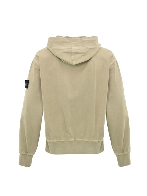 Felpa 6100017 in cotone biologico Panama effetto Old Desert Sand STONE ISLAND | 6100017S0184V019A